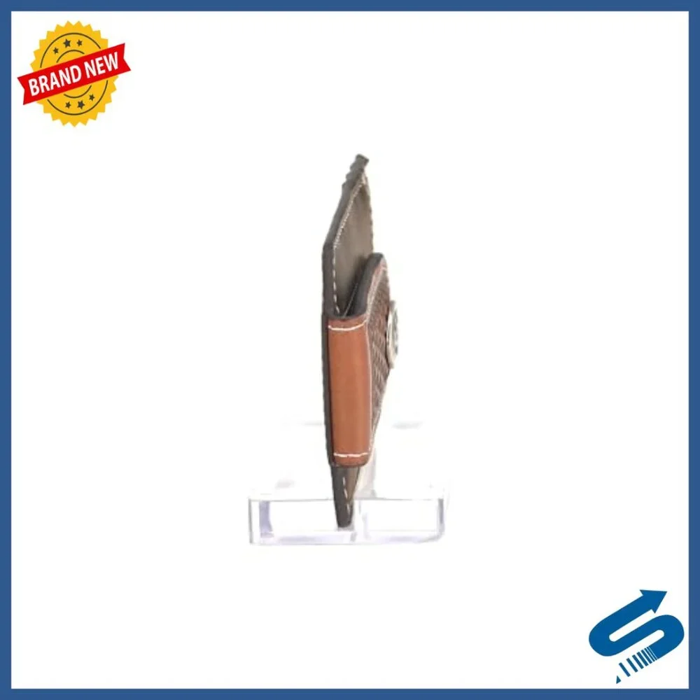 Magnetic Money Clip with Leather Card Case, 5 Slots